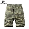 New Men Summer Outdoor Leisure Camouflage Comfortable Shorts Men Elastic Waist Loose Straight High-Quality Design Shorts Male 2