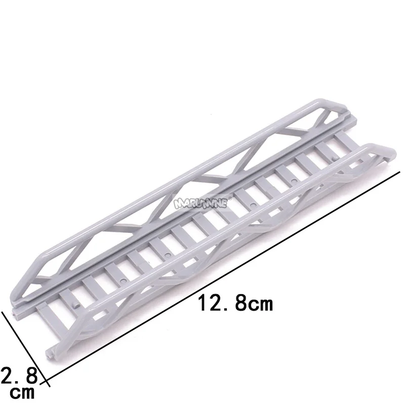 Marumine 20PCS MOC 빌딩 블록 소방차 텔레스코픽 사다리 트랙 모델 벽돌 DIY 11299 조립 어린이 장난감 액세서리