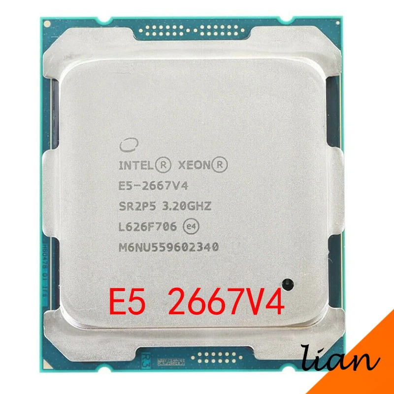 INTEL XEON E5 2667 V4 CPU PROCESSOR 8 CORE 3.2GHz 25MB L3 CACHE 135W SR2P5 LGA 2011-3 good cpu