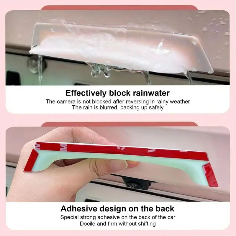 Car Camera Rain Shield Automobile Rear Camera Rain Shield Cover Car Reverse Camera Rain Shade Cover Outdoor Rainproof Waterproof Shield Exterior