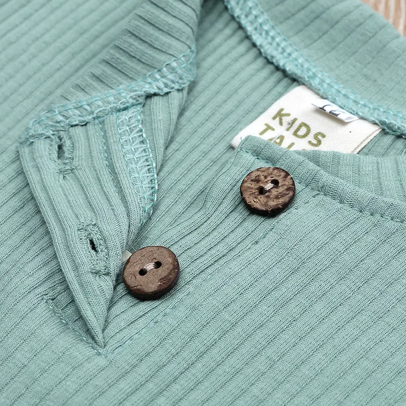 Casual Baby Boy Girl Clothes Sets Solid Color Cotton Short Sleeve Tops Shorts Summer Newborn 3-24 Months