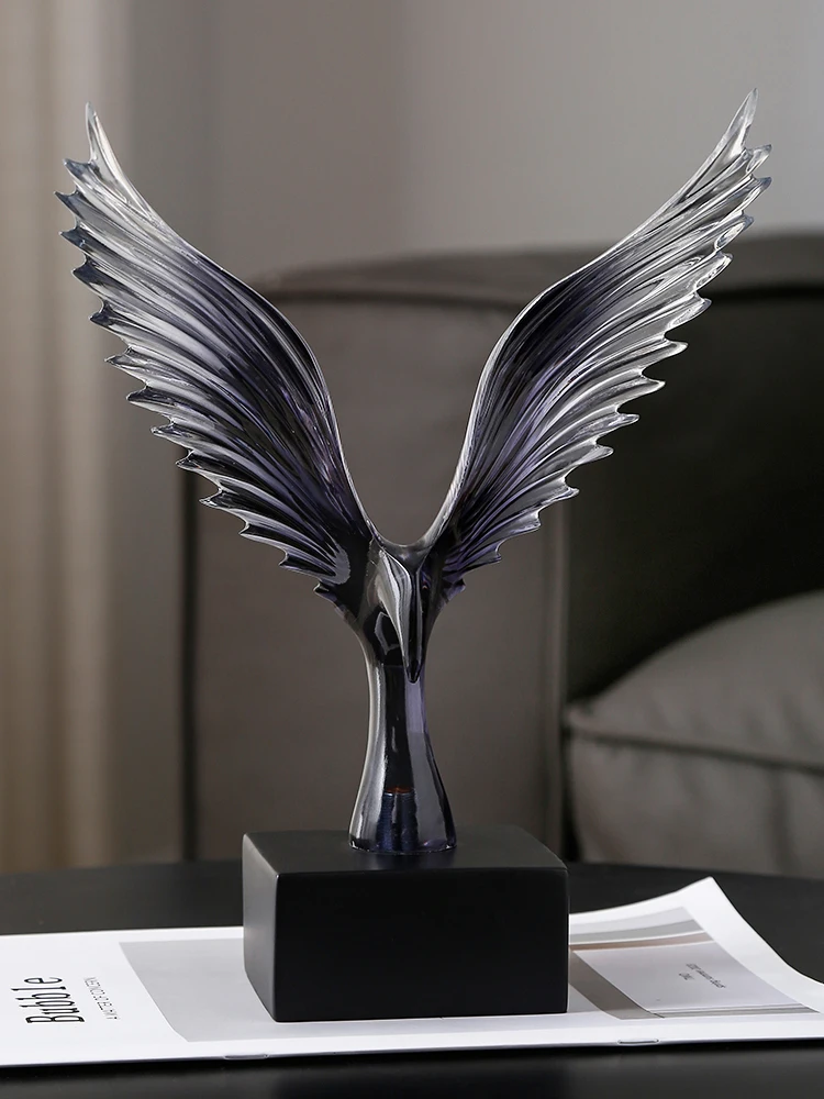 

Figurine Dapeng Spreads Wings Creative Eagle Desktop Decoration Statuette Luxury Living Room TV Cabinet Office Study Decoration