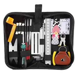 Guitar Maintenance Repair Tool Kit Tools String Organizer String Action Ruler Gauge Measuring Tool Hex Wrench Set Files Fin