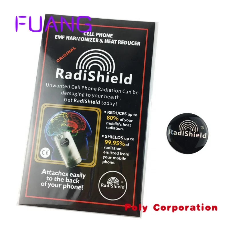 Custom  Radishield sticker.  EMF sticker, Radiation Protection safe Anti radiation sticker for mobile phone with manual card and kpop ateez combination crystal card sticker bus card sticker atiny small card postcard wave treasure sticker