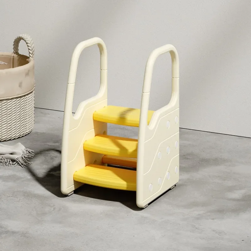 Stable Anti Slip Plastic Baby Learning Tower,Hand Washing Toilet Steps for Kids Step Stools, Bathroom Toilet Ladder Children