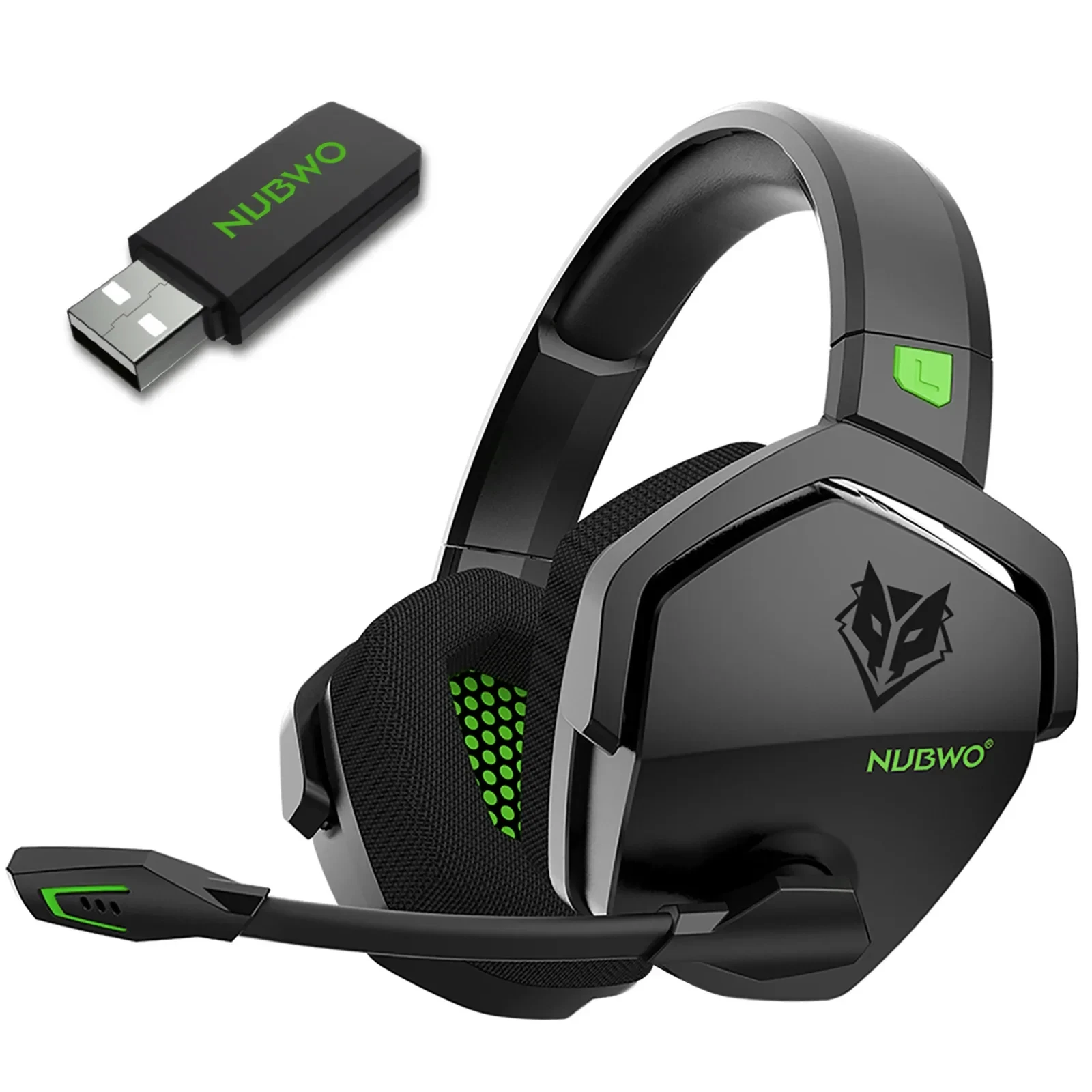 NUBWO G06 Dual Wireless Gaming Headset with Microphone and Bluetooth Connectivity