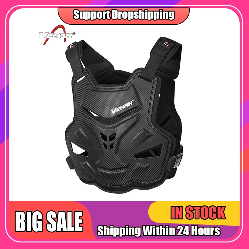 Protective Motorcycle Armor Vest Dorsal Mtb Riding Chest Back Protector
