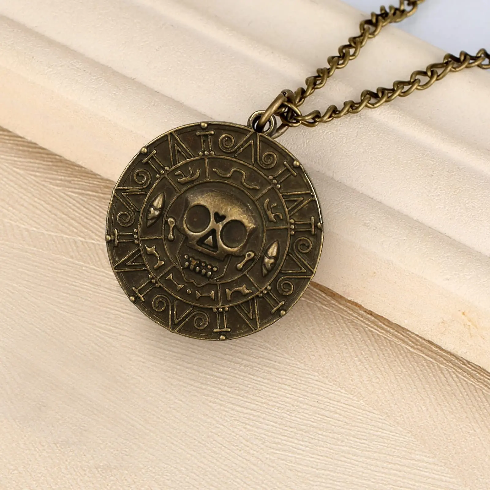 Printable Pirates of the Caribbean Coin medallion Necklace 3D model 3D  printable | CGTrader