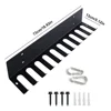 Multi-Purpose Gym Storage Rack Wall Mount Resistance Bands Storage Hanger Barbell Rack for Resistance Bands Jump Ropes Barbells 6