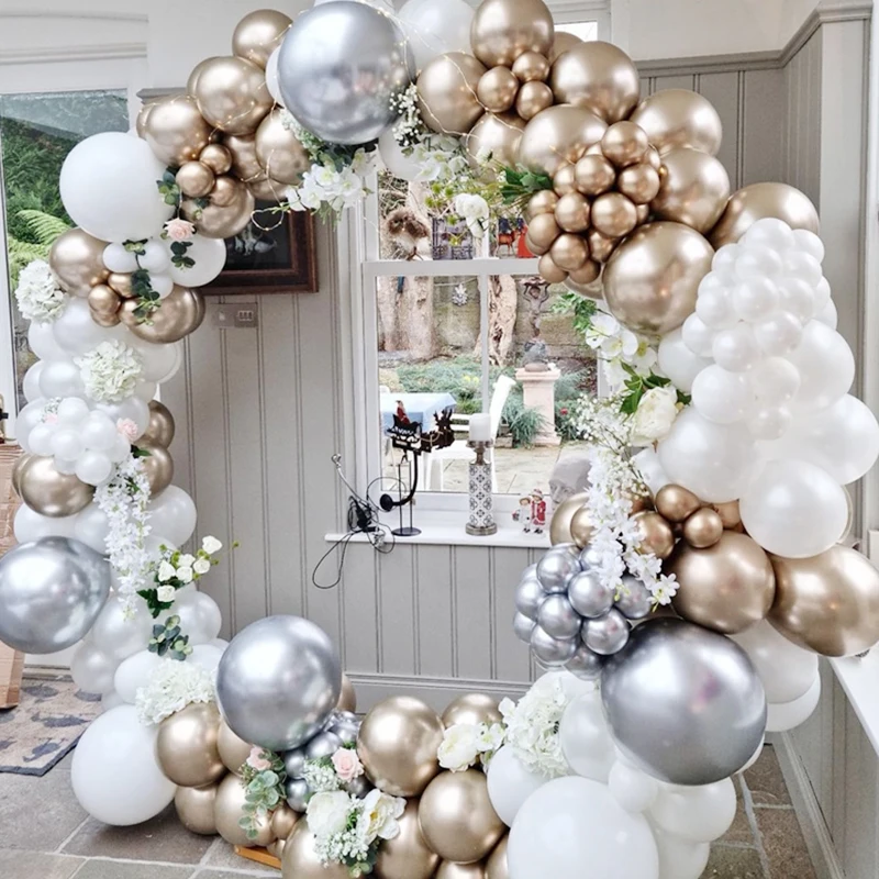 

Wedding Balloon Garland Arch Kits White Pink Confession Latex Ballons Valentine' Day Birthday Party Decorations Baby SHow Globo