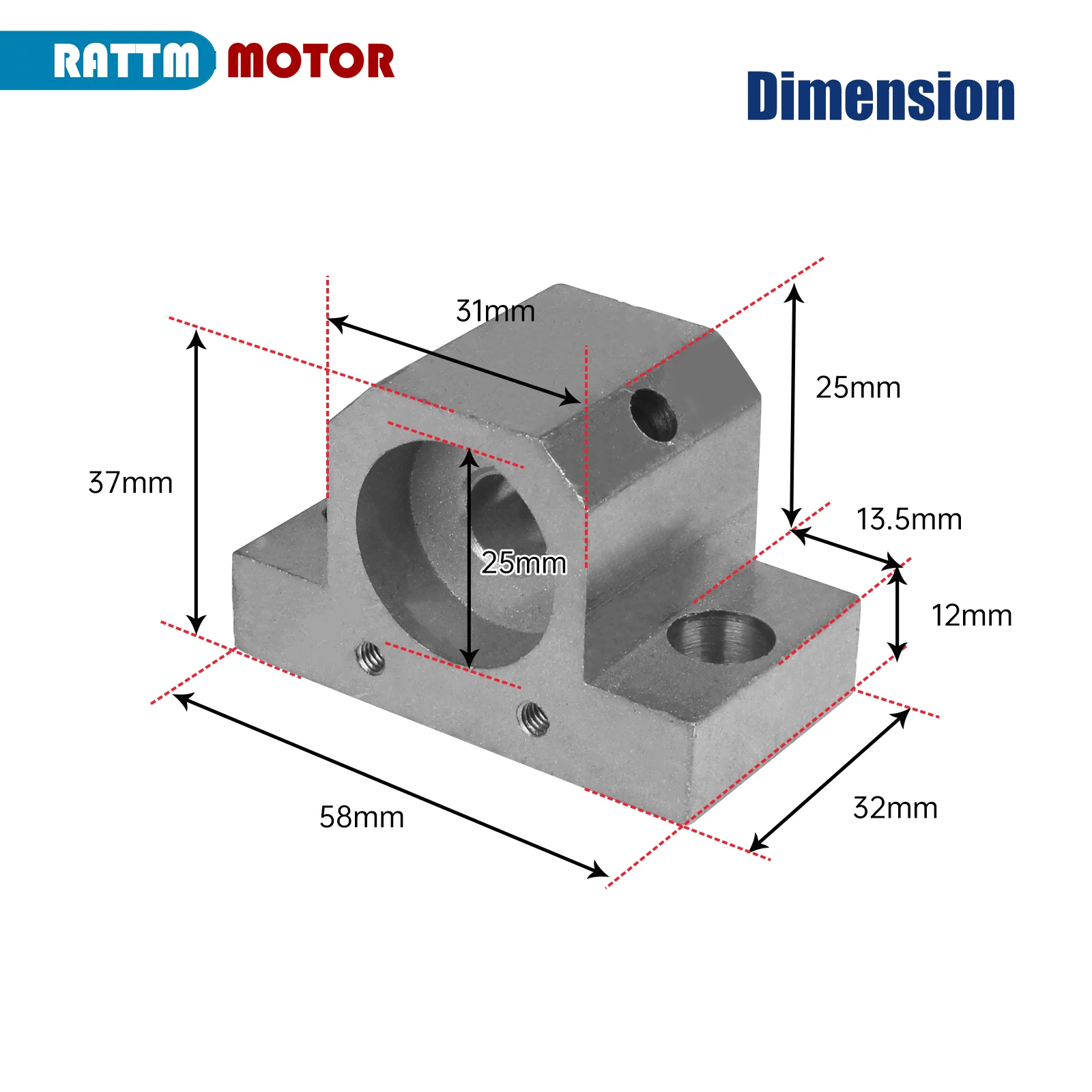 Right / Left Support For WM210V CD210V Lathe Spare Parts Tool Mini Lathe Accessories