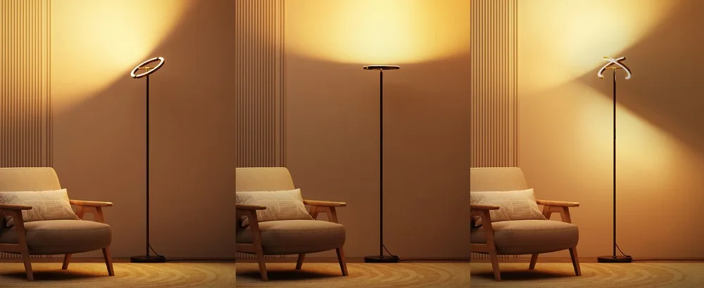 Standing Lamp with Flexible Lamp Head