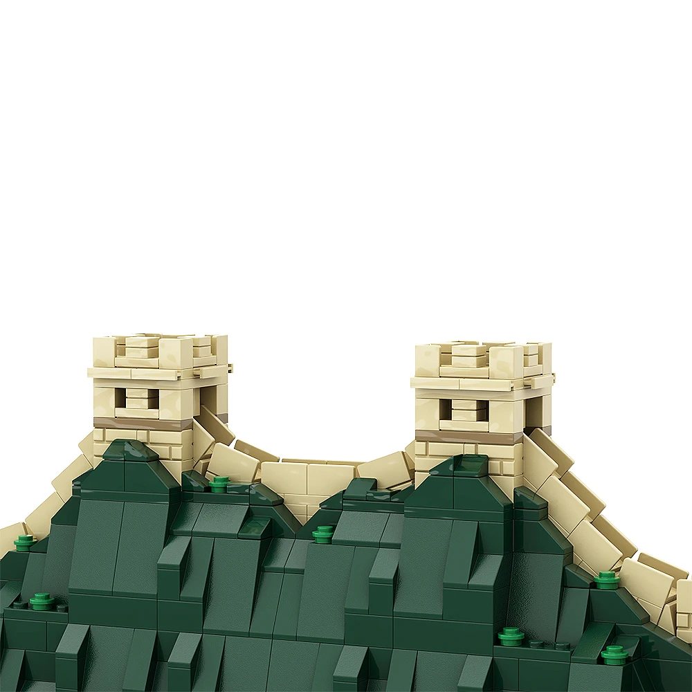 MOC The Great Wall of China Extended Model Bricks Eight Wonders of the World Architecture Building Block Kids Toy Birthday Gift