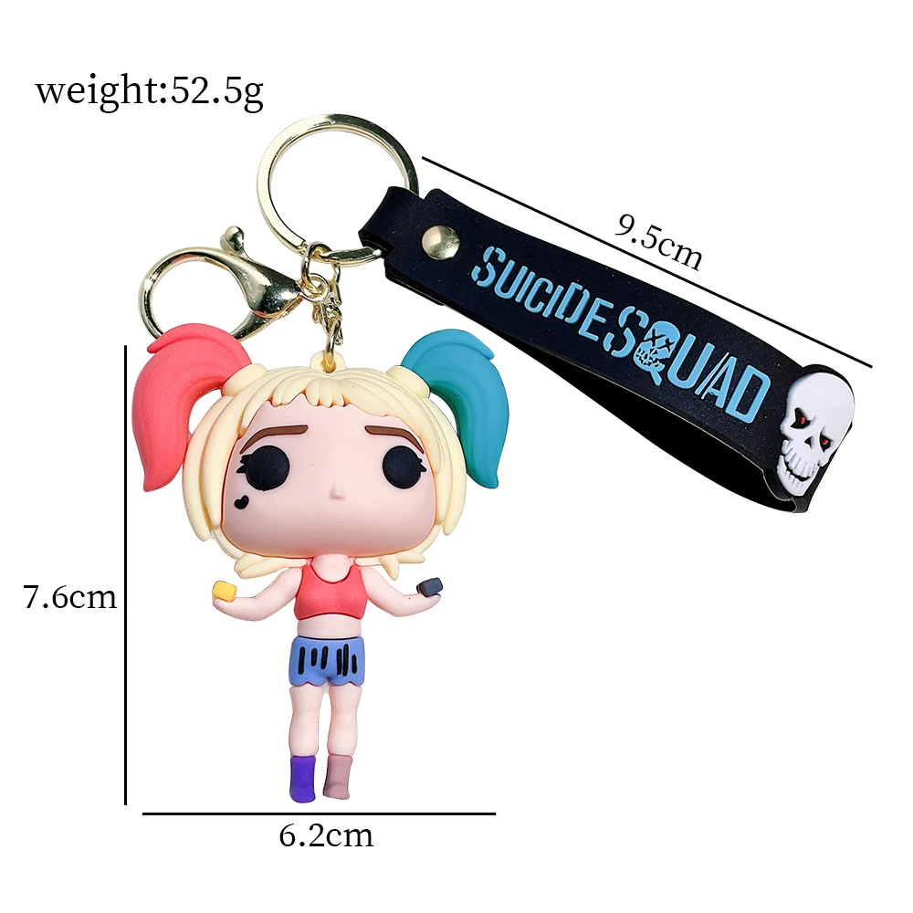 Suicide Squad The Joker & Harley Quinn Keychain Vinyl Action
