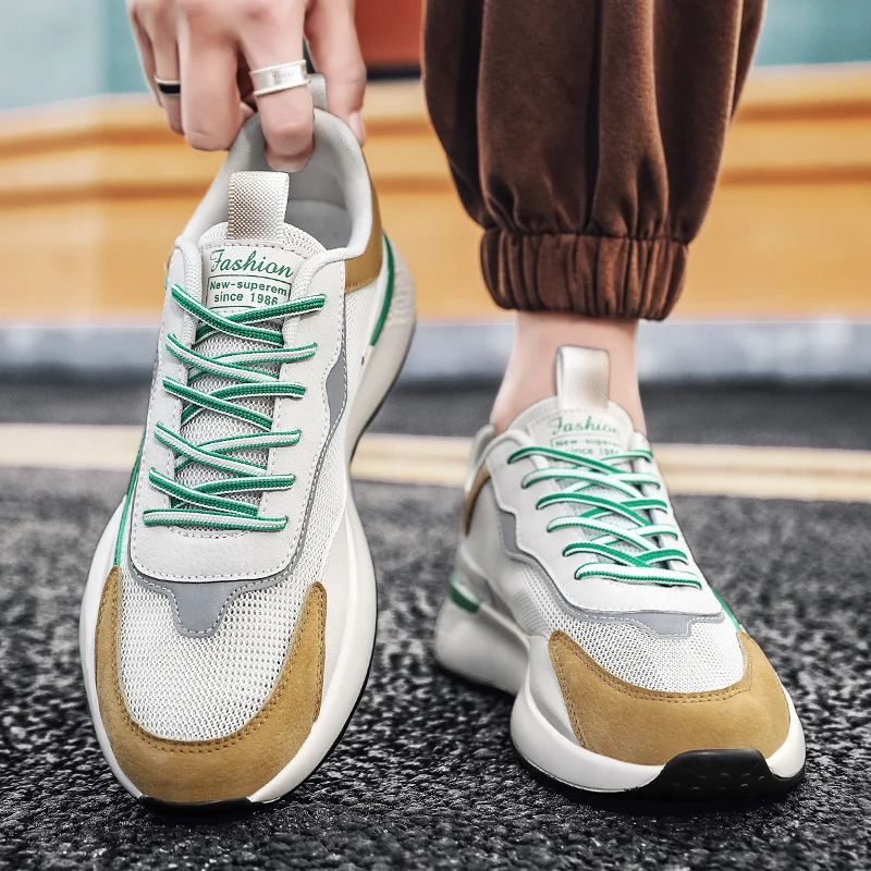 Herren-Arbeits-Industrie-Sneaker, Sport-Laufschuhe, rutschfest, für drinnen und draußen, atmungsaktive Arbeits-Turnschuhe_voghion.com