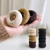 6pcs/bag Korean High Elastic Hair Bands Thick Hair Rope Ring Updo Ties Headwear Girls Kids Women Girls Hair Styling Accessories 1