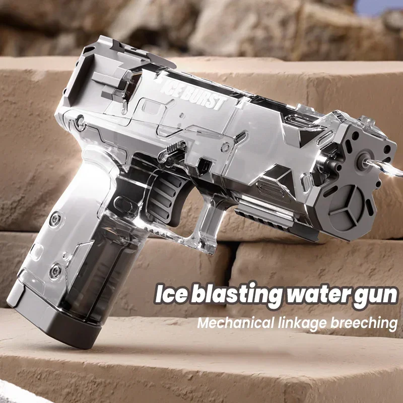 

KR Ice Blast Glock Water Gun Outdoor Toy Manual Pistol Shooting Game Water Play Summer Beach Pool Toys For Kids Boys Gifts