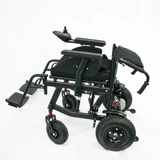 Heavy Duty Off-Road Motorized Power Wheelchair For Physical Therapy Factory Handicapped Electric Wheelchair 5 Heavy Duty Off-Road Motorized Power Wheelchair For Physical Therapy Factory Handicapped Electric Wheelchair 5