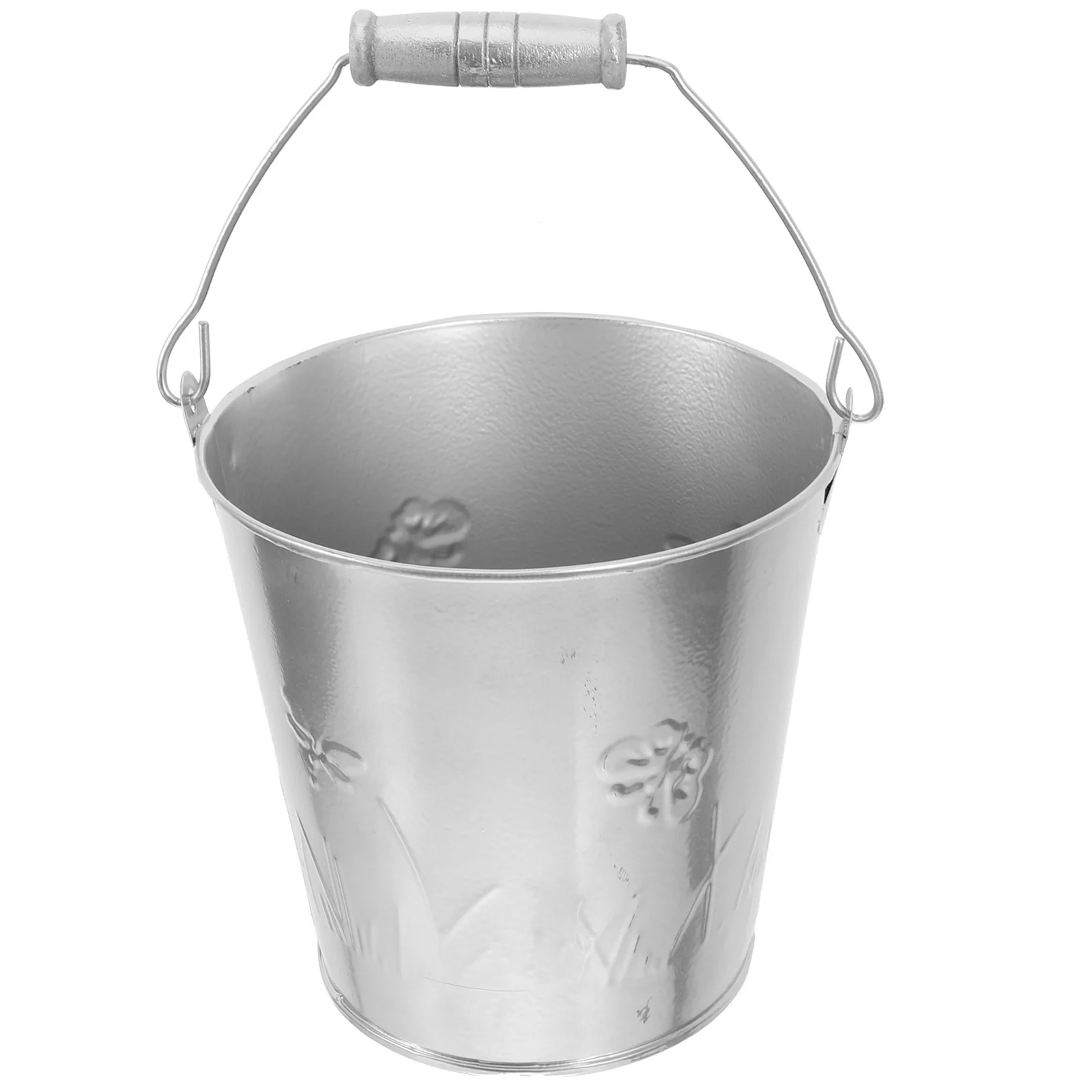 

Iron Bucket Flower Pot Bedroom Decor Garden Planter Decoration Dried Flowers Home Rustic Metal Office Decore