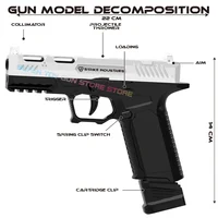 SIG17 Shell Ejceting Toy Gun Automatic Continuous Firing EVA Foam Blaster Outdoor CS Shooting Weapons Pistol for Kids Gift 2