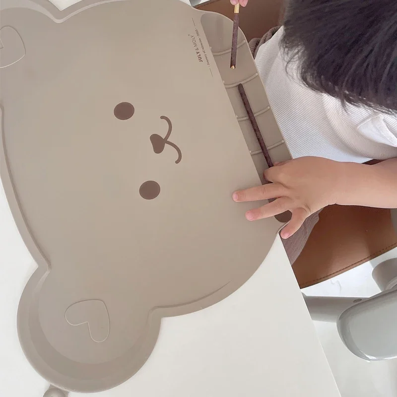 Growth Chair Dining Plate Silicone Table Mat Babies Dining Chair Table Anti-stain Residue Storage Baby Feeding Placemat