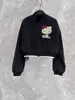 Warmth-Elevating Retro Embroidered Cartoon  Jaet ort Women's Outerwear Spring 2026 Faion High-End Ladies' Clothing