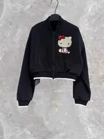 Warmth-Elevating Retro Embroidered Cartoon  Jaet ort Women's Outerwear Spring 2026 Faion High-End Ladies' Clothing