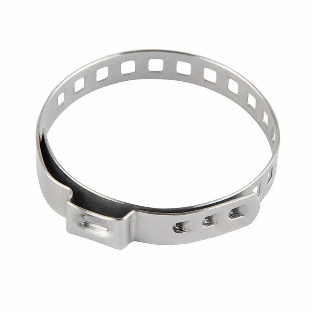 Universal Axle CV Joint Boot Clamp Kit 10Pcs Stainless Steel Large + Small Clamps Adjustable 31.75mm-41.02mm 69.85mm-127.00mm Cv Boot Clamps Axle Boot Clamps