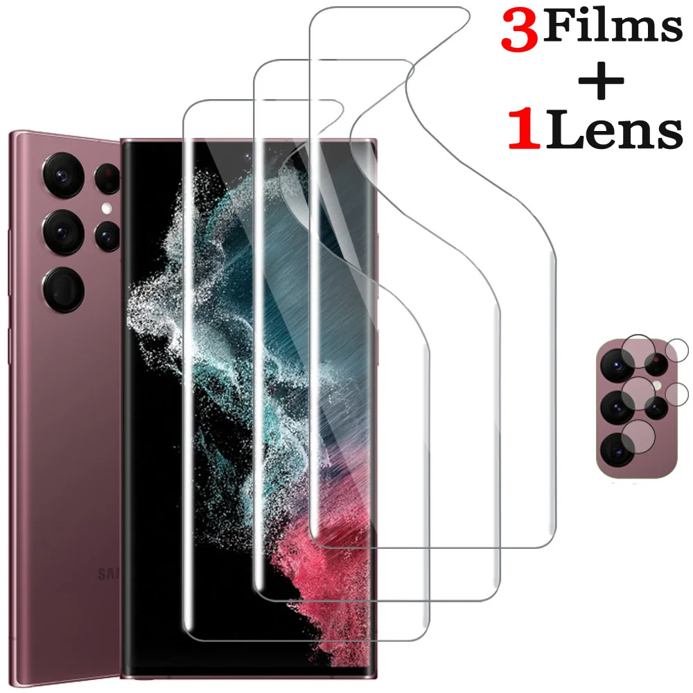 Protettiva Case Galaxy S22 Ultra Screen Protector For Samsung S22 Ultra Hydrogel Film S22Ultra