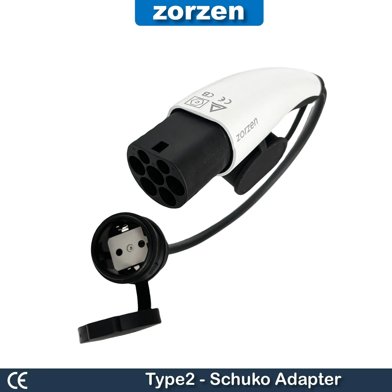 Elektro Roller E-Bike Ladekabel 16 A Typ 2 auf Schuko Adapter f