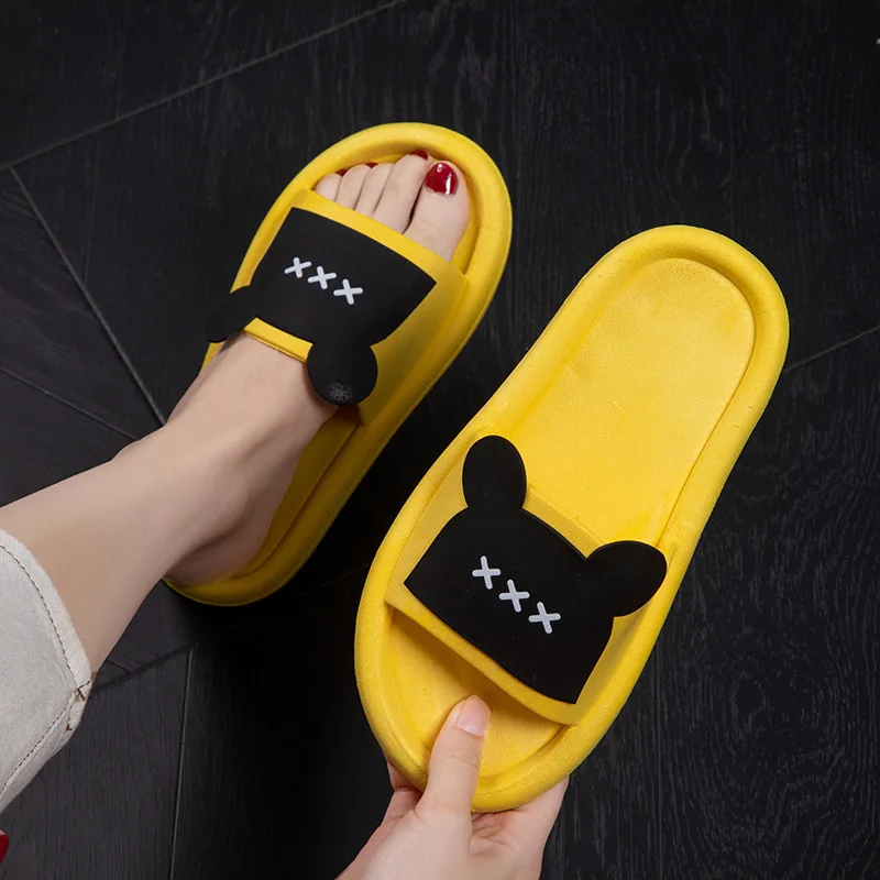 Suvised dušisussid plätud Naiste siseruumides kodu Mute EVA kingad Cloud Slides Paar libisemiskindlad vabaaja sandaalid_voghion.com