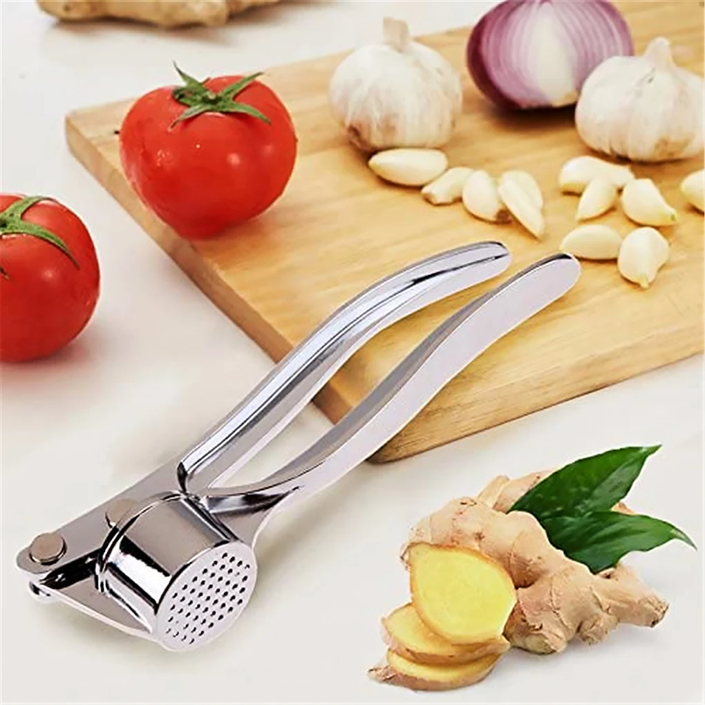 Stainless Steel Garlic Crusher for Kitchen TooL, Garlic Press Mincer,  Smasher Machine