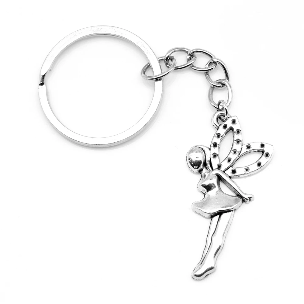 

1 Piece Butterfly Fairy Cute Keyring Women Jewelry 19x39mm