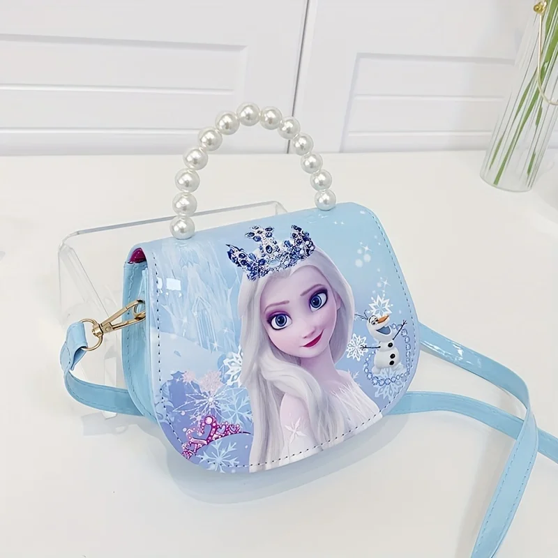 Disney Kindergarten Girl Frozen Princess Shoulder Bag Children Cartoon Elsa Handbags Travel Crossbody Bag Best Sellers In Luggage, Bags