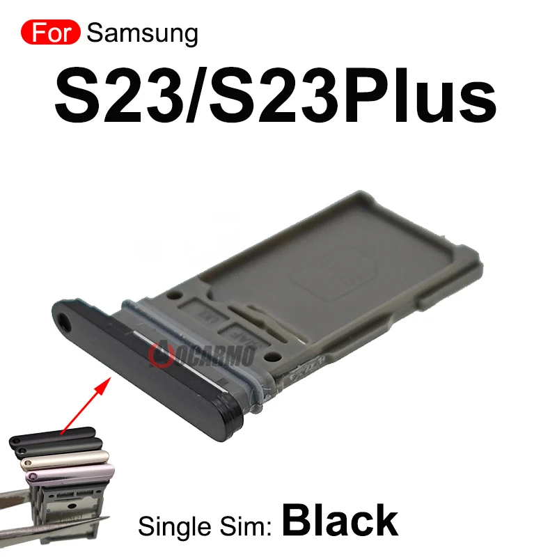 삼성 갤럭시 S23 플러스 S23 + 울트라 S23U 단일 Sim 트레이 듀얼 Sim 카드 홀더 슬롯 교체 부품