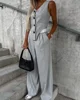 Summer Two Piece Set for Women, Office Suit & Jumpsuit