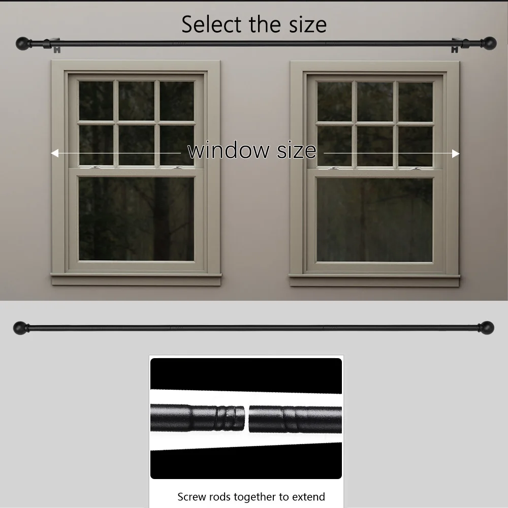 Universal Adjustable Curtain Rod 5