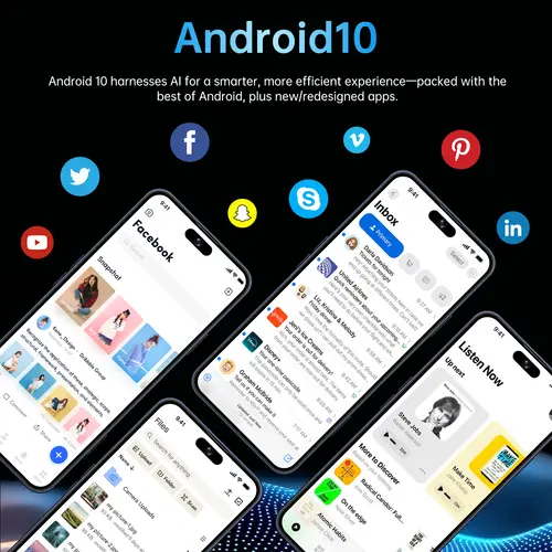 IVMI 17Pro Max Smartphones Android 10.0 Dual SIM 6.7"Display 3GB RAM 16GB ROM WIFI Bluetooth Play Store 4G Small Mobile Phone - Image 4