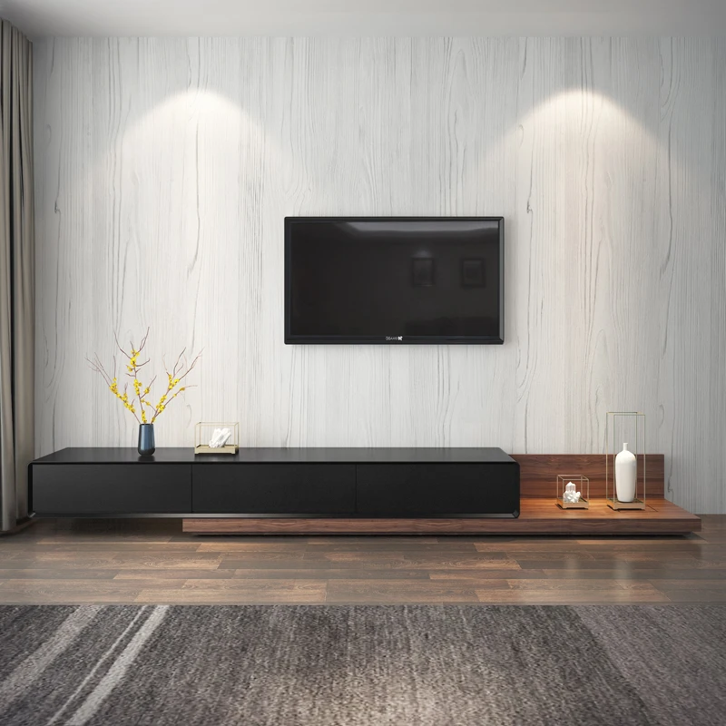 

Floor Bedroom Fireplace Tv Stand Modern Nordic Universal Tv Stand Black Lowboard Support Sur Pied Media Console Furniture