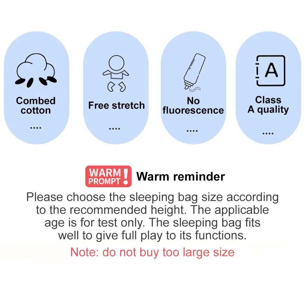 Detail of detachable sleeves on sleepsack