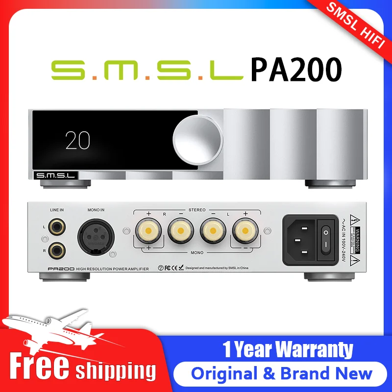 S.M.S.L PA200 アンプ パワーアンプ smsl Amazon.co.jp: S.M.S.L PA200 アンプ パワーアンプ 窒化ガリウム