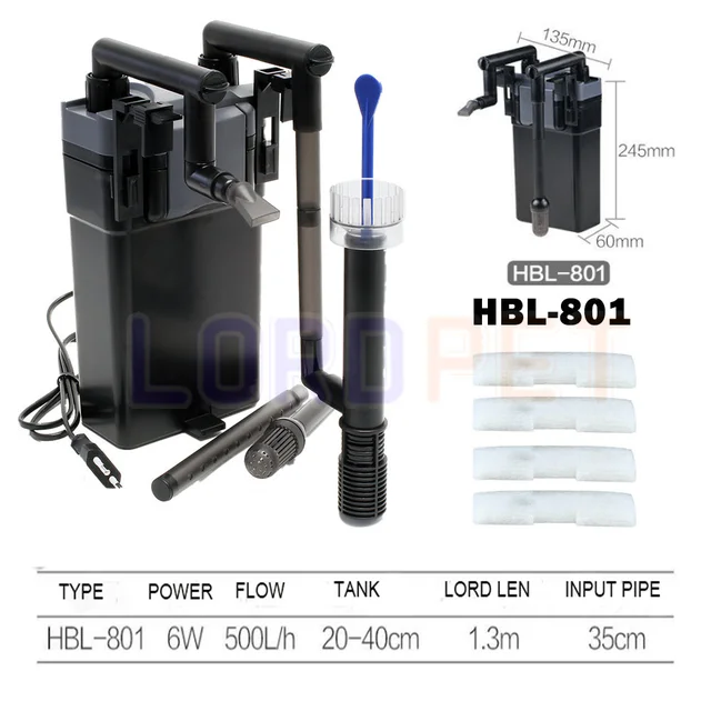 Sunsun 110v Hang On Waterfall Filter With Skimmer 500l/h Aquarium Tank  Multi-stage Fish Filter Adjustable Flow Hbl 801 802 803 - Filters &  Accessories - AliExpress