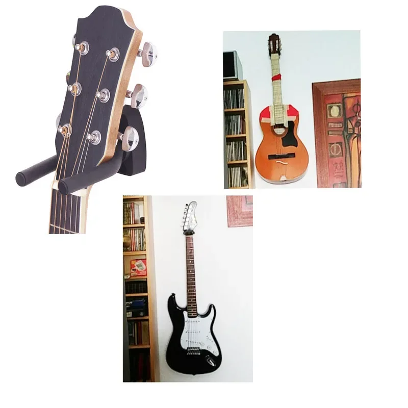 Guitar Hanger with Screws Wall Mount Stand Hook Holder Rack Bracket Display Bass Ukulele Guitar Accessories