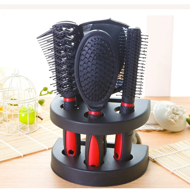 Versatile Hair Styling Comb Selection Plastic Beauty Tools Mirror Collection Travel Portable Lightweight Grooming Aid 4
