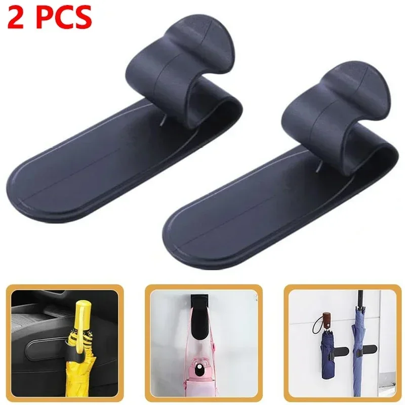 1/2pc Multifunctional Car Umbrella Holder Fixing Bracket Car Trunk Fastener Clip Hook Mounting Bracket Interior Auto Accessories