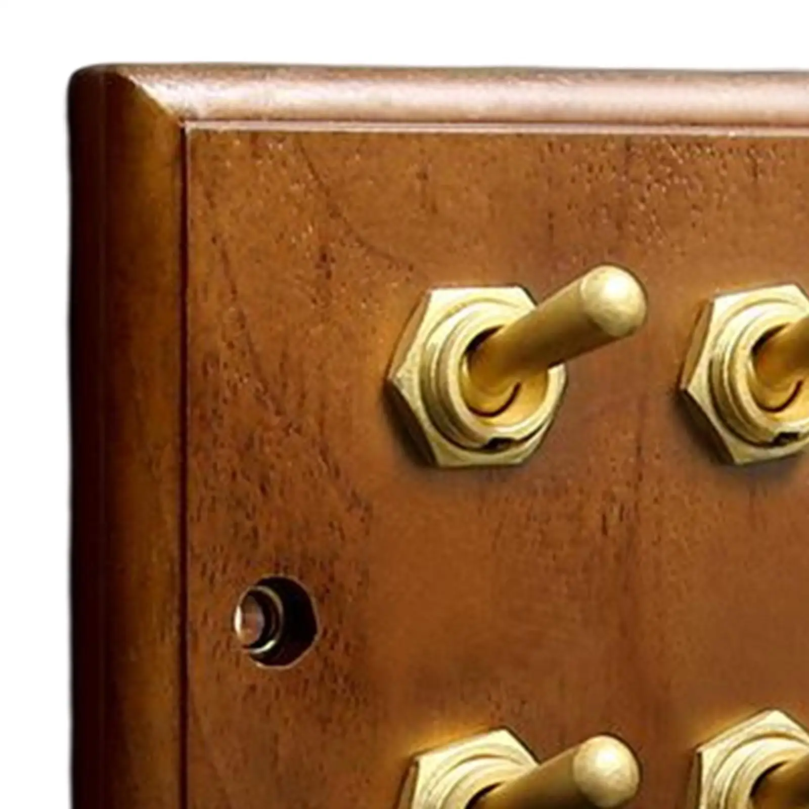 

Antique Toggle Switch Panel Walnut for Household Bathroom Bedroom double open