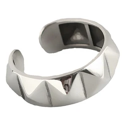 Silver Geometric Rhombus Resizable Ring - Trendy Vintage Party Jewelry Gift - Resizable (1Pcs)