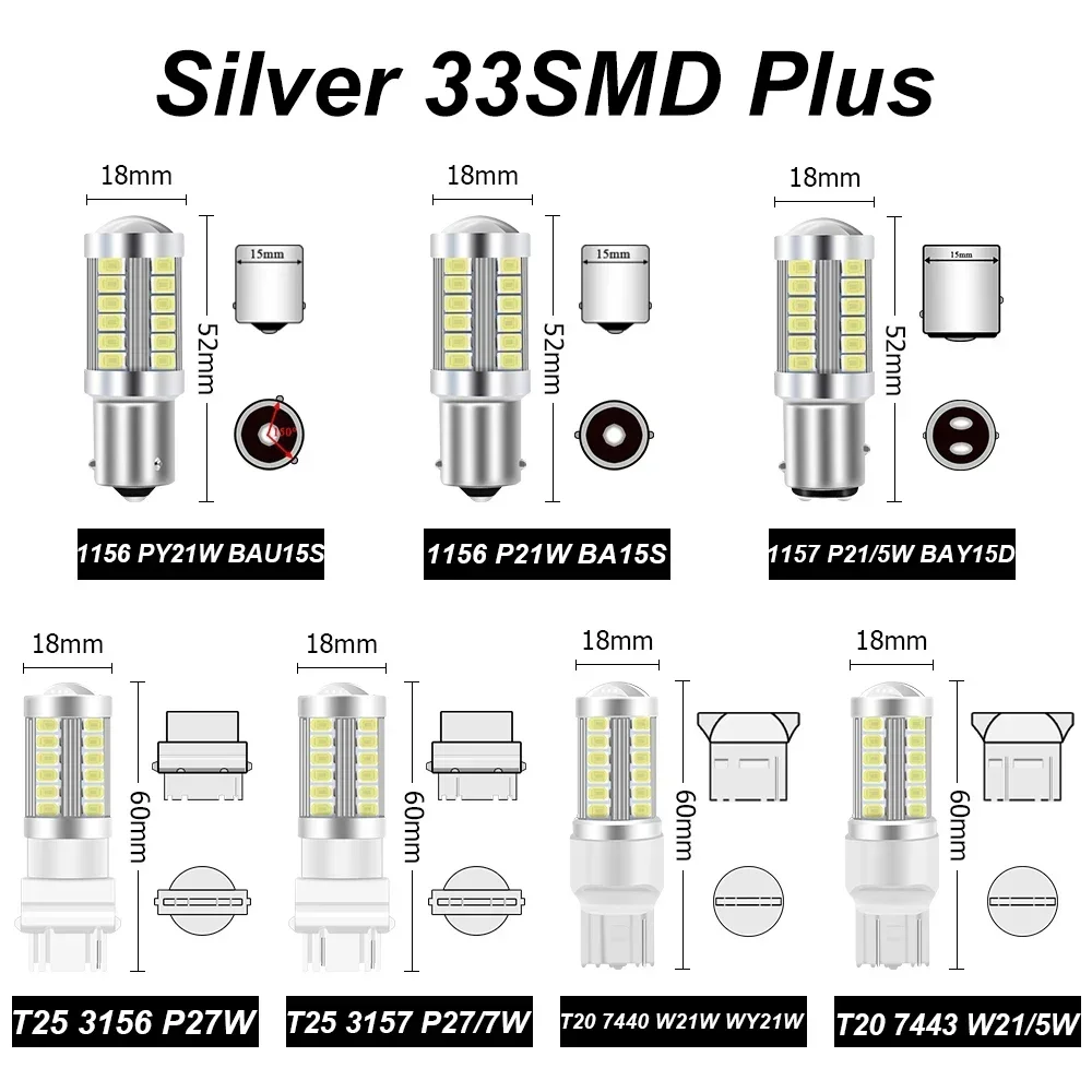 LED   õ, 2x1156, BA15S, PY21W, BAU15S , 12V, 5630 5730, 7443 7440, W21W, 3157, BAY15D, P21, 5W, 12V, 24V
