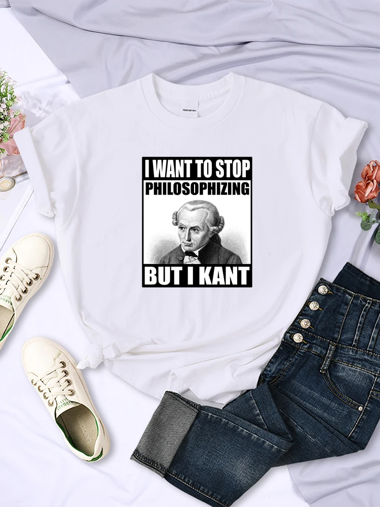 

Kant Meme философический Забавный принт философии женская одежда трендовые повседневные футболки дышащие винтажные Топы женские с коротким рукавом