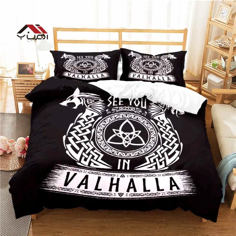 

Viking Dragonship Pattern Duvet Cover Set Bedding for Adult Kids Bed Set Comforter Cover Bedding Set 10 Sizes